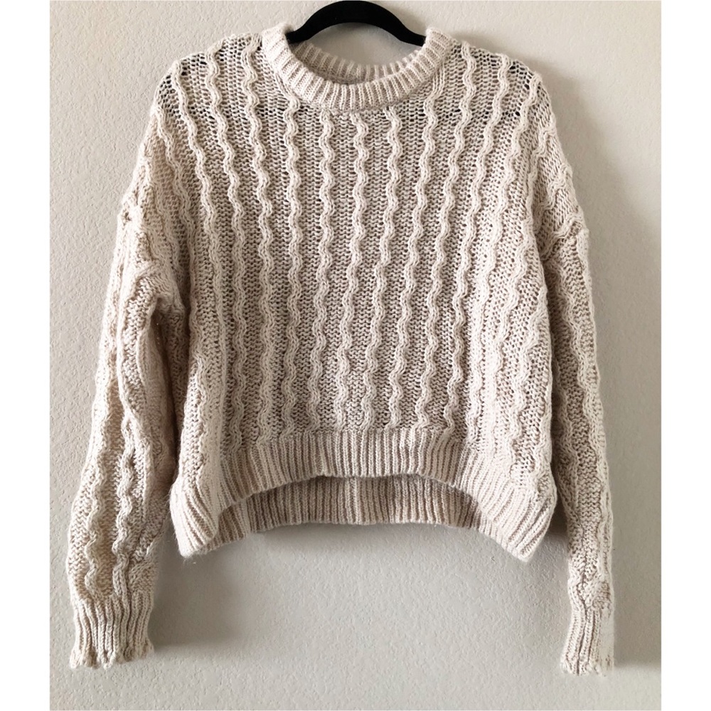 H&M Cream Chunky Sweater